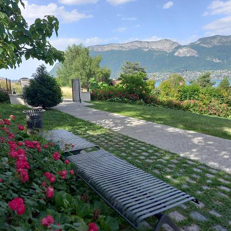 100M Lac Et Piste Cyclable Avec Parking Gratuit Sévrier Exterior foto